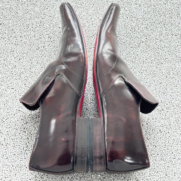 Red Tape Men's Cordovan Patent Leather Pointed Toe Loafer Dress Shoes 12 US - Picture 12 of 15